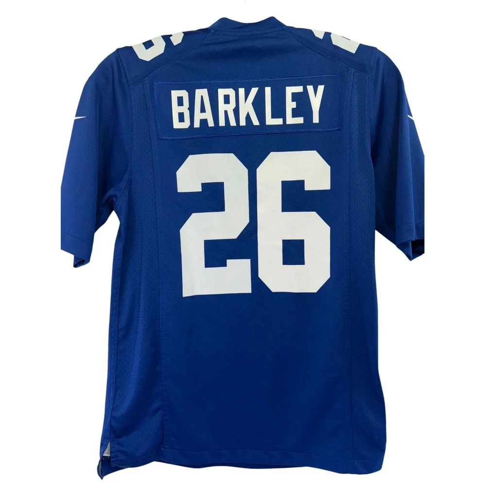 Nike NFL New York Giants #26  Saquon Barkley Blue Jersey Mens Small (M19)